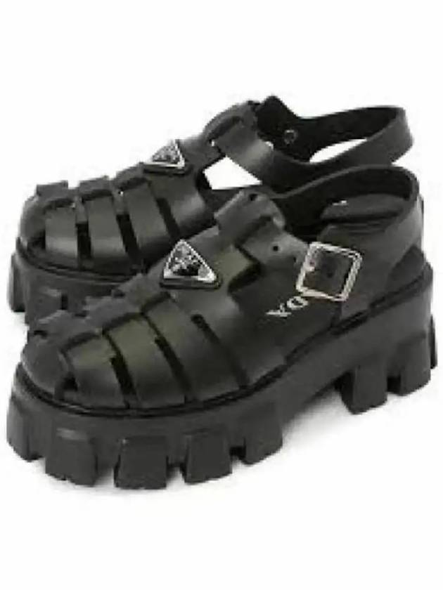 Rubber Fisherman Sandals Black - PRADA - BALAAN 2