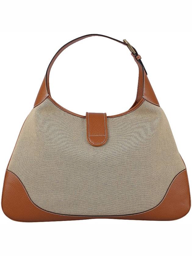 Aphrodite Large Canvas Shoulder Bag Beige Brown - GUCCI - BALAAN 7