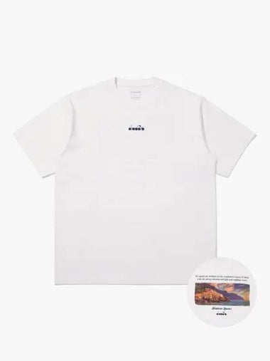 Diadora Positano Scenery short sleeve t shirt OFF white - DIADORA - BALAAN 1