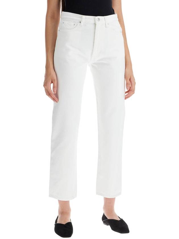 Women's Twisted Seam Straight Jeans Off-White - TOTEME - BALAAN 3