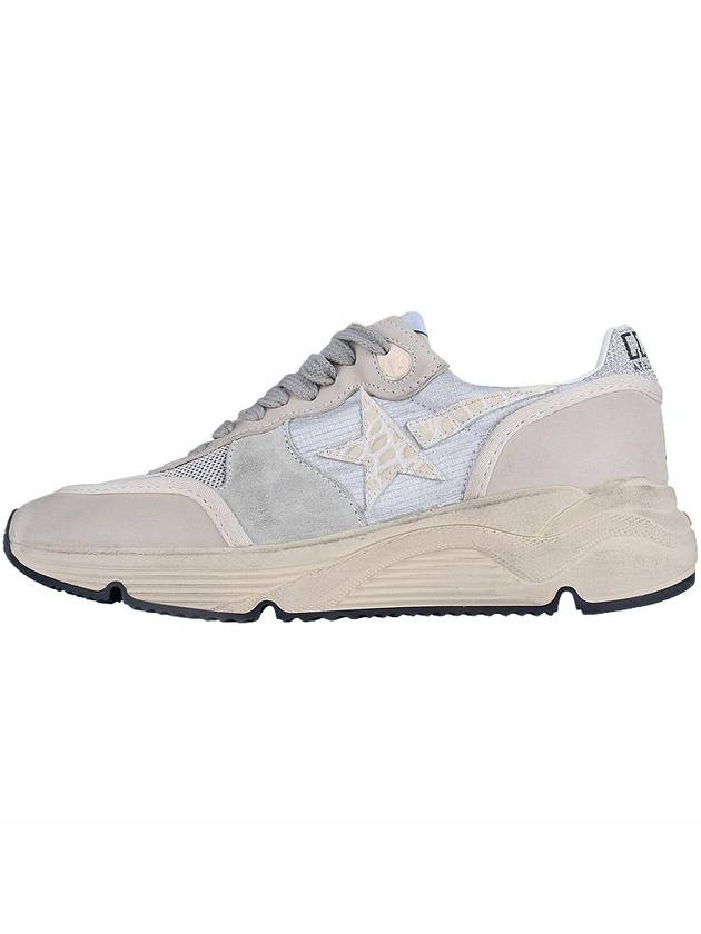 Women's Running Sole Low Top Sneakers Silver Beige - GOLDEN GOOSE - BALAAN 4