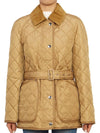 Diamond Quilted Nylon Jacket Beige - BURBERRY - BALAAN 4