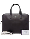 Women s 2VE368 Saffiano Leather Briefcase Strap - PRADA - BALAAN 9