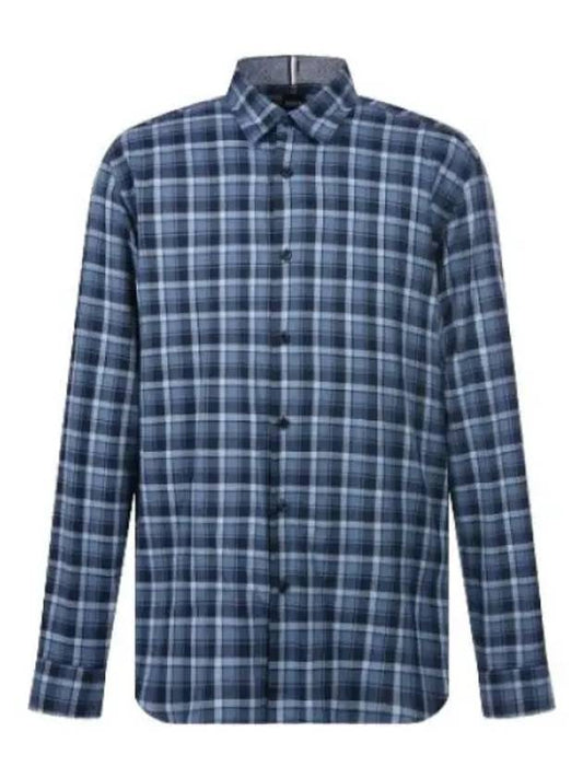 Boss Awati cotton flannel checked shirt - HUGO BOSS - BALAAN 1