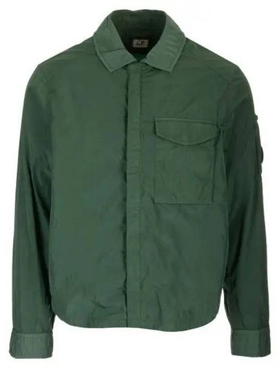 Chrome-R Pocket Over Long Sleeve Shirt Green - CP COMPANY - BALAAN 2