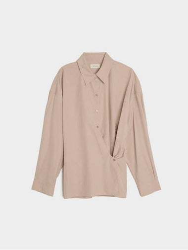 Straight Collar Twisted Shirt Violet Ice - LEMAIRE - BALAAN 1