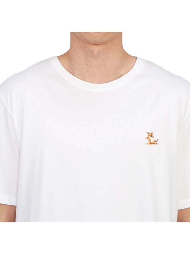 Chillax Fox Patch Regular Short Sleeve T-Shirt White - MAISON KITSUNE - BALAAN 6