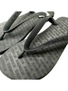 Men's Logo Monogram Flip Flops Black - VETEMENTS - BALAAN 5