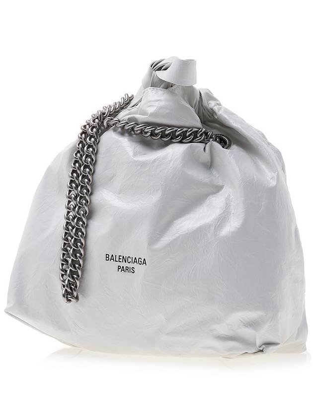 Women's Crush Small Tote Bag Optic White - BALENCIAGA - BALAAN 3