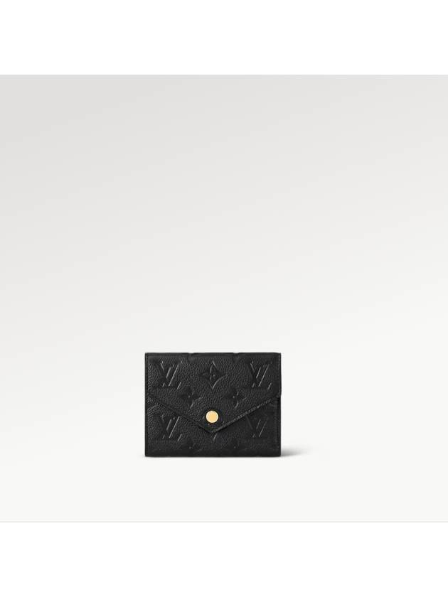 Victorine Monogram Empreinte Half Wallet Black - LOUIS VUITTON - BALAAN 3