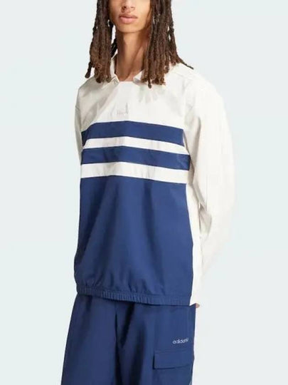 Training Stripe Long Sleeve T-Shirt Blue White - ADIDAS - BALAAN 2