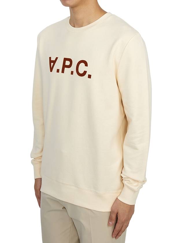 VPC Logo Crew Neck Sweatshirt Off White - A.P.C. - BALAAN 3