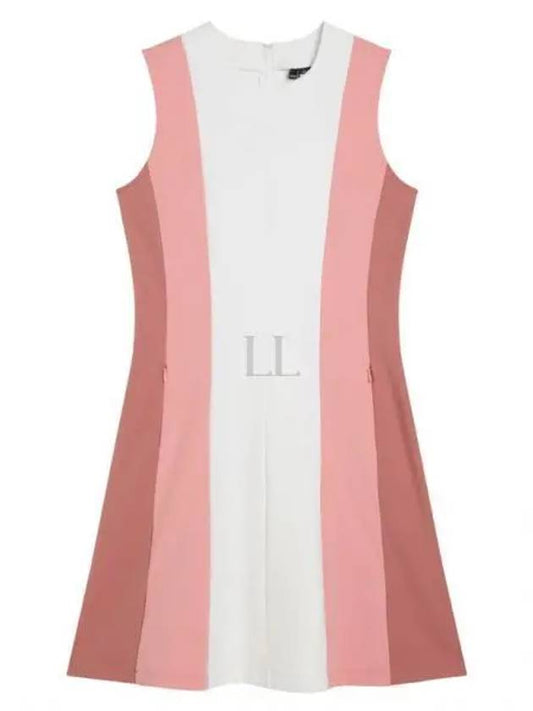 Women's Jasmine A-Line Golf Short One Piece Strawberry Ice - J.LINDEBERG - BALAAN 2