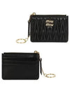 Matelasse Nappa Leather Card Wallet Black - MIU MIU - BALAAN 2