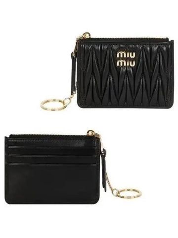 MIU Materasse Zipper Card Wallet 270252 - MIU MIU - BALAAN 1