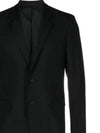 Single-Breasted Jacket Black - THEORY - BALAAN 3