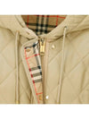 Diamond Quilted Hoodie Padding Archive Beige - BURBERRY - BALAAN 5