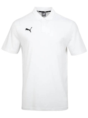 Men's Team Goal Casual Polo Shirt White - PUMA - BALAAN 1