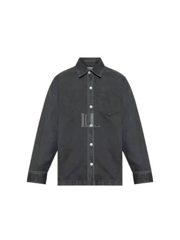 De Coeur Embossed Overshirt Jacket Black - AMI - BALAAN 2