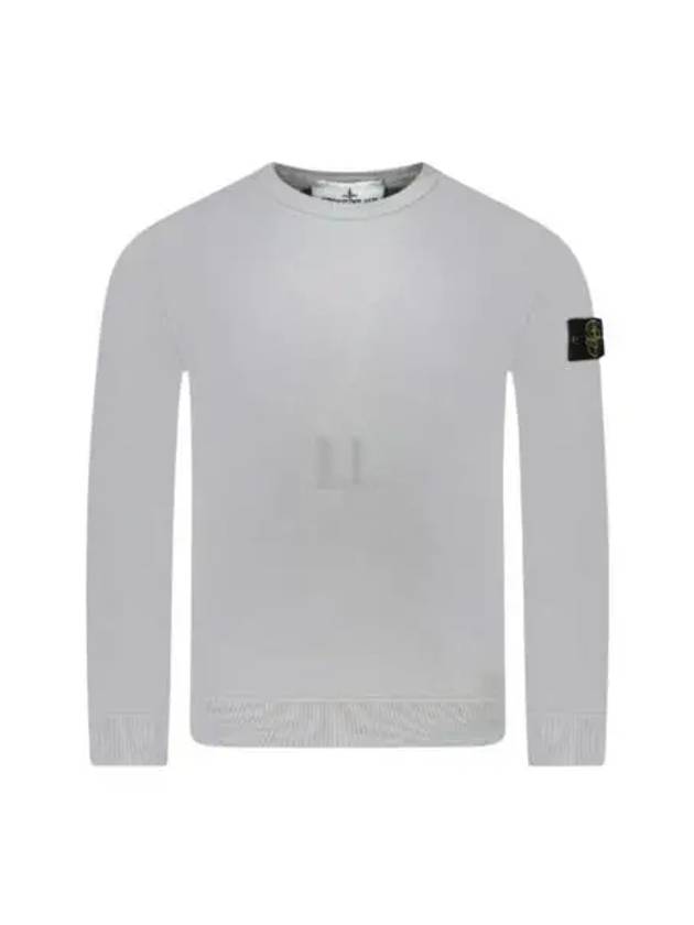 Wappen Patch Crew Neck Cotton Sweatshirt Grey - STONE ISLAND - BALAAN 2