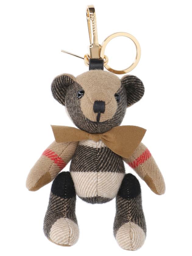 Checked Bear Keychain Beige - BURBERRY - BALAAN 2