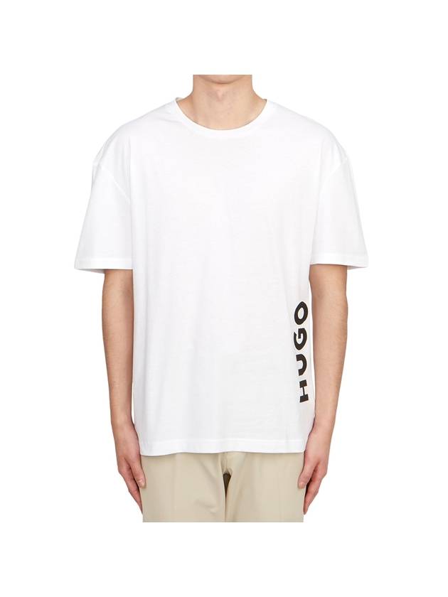 Relaxed Fit Short Sleeve T-Shirt White - HUGO BOSS - BALAAN 1