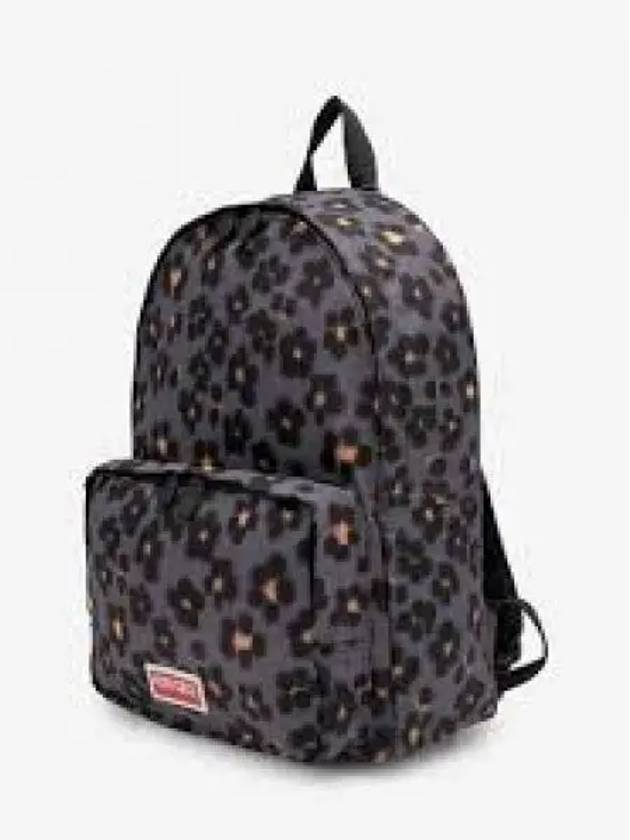 Hana Leopard Logo Zipper Nylon Backpack Misty Grey - KENZO - BALAAN 2