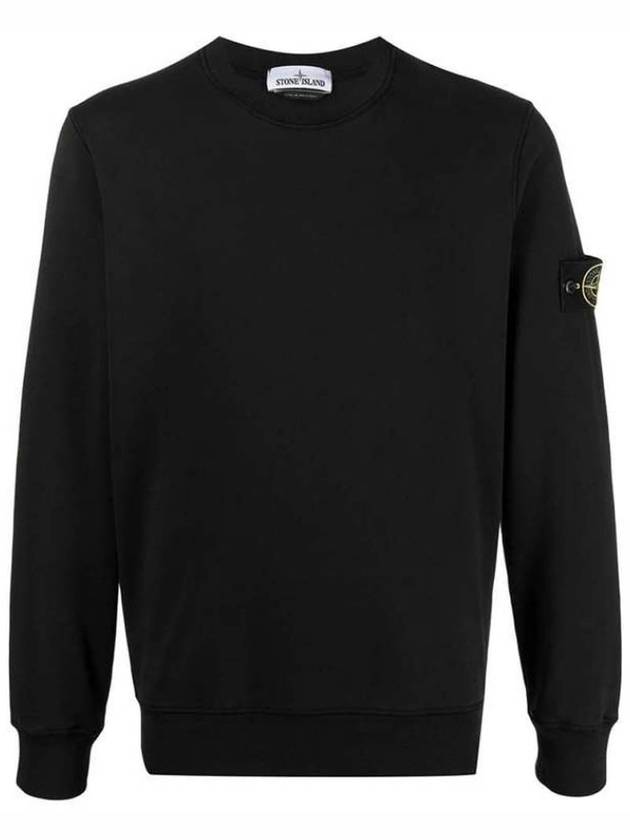 Wappen Patch Crew Neck Sweatshirt Black - STONE ISLAND - BALAAN 2