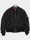 Re-Nylon Bomber Jacket Black - PRADA - BALAAN 2