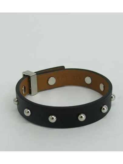 MINI DOG CLOUS black color silver bracelet - HERMES - BALAAN 2