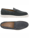 Suede Slipper Loafers Dark Grey - TOD'S - BALAAN 2