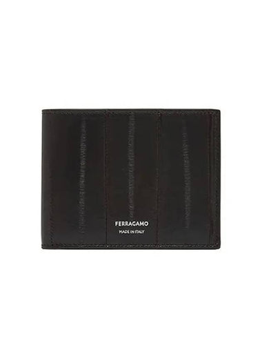 Eel Skin Half Wallet Brown - SALVATORE FERRAGAMO - BALAAN 1