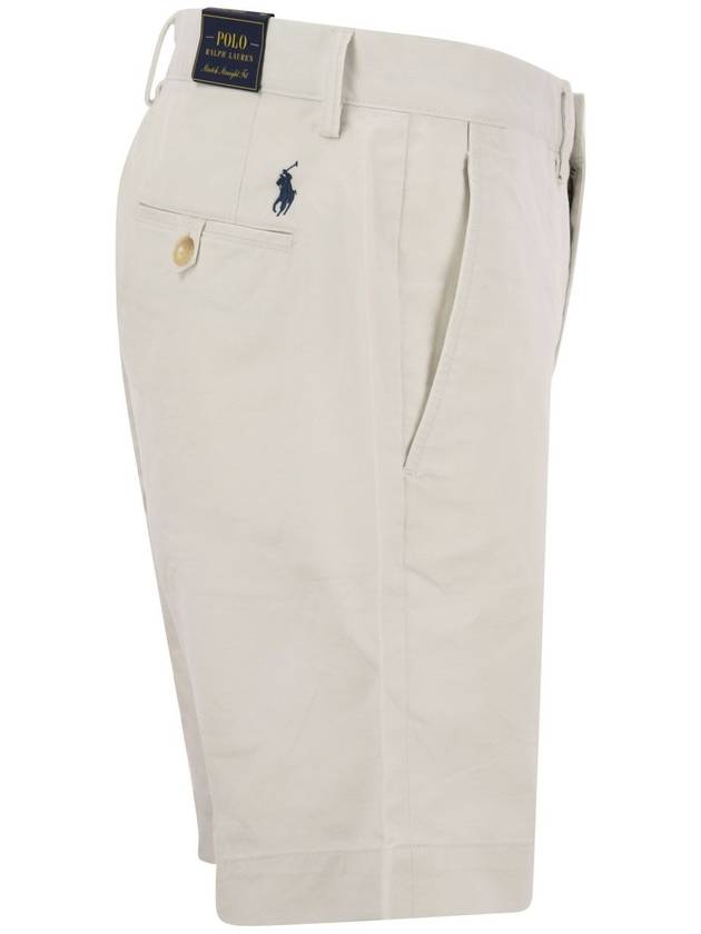 Stretch Classic Chino Shorts White - POLO RALPH LAUREN - BALAAN 4