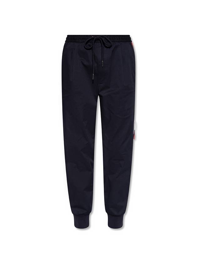 Men's Side Stripe Track Pants Navy - MONCLER - BALAAN 1