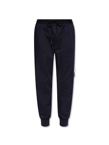 Men's Side Stripe Track Pants Navy - MONCLER - BALAAN 1