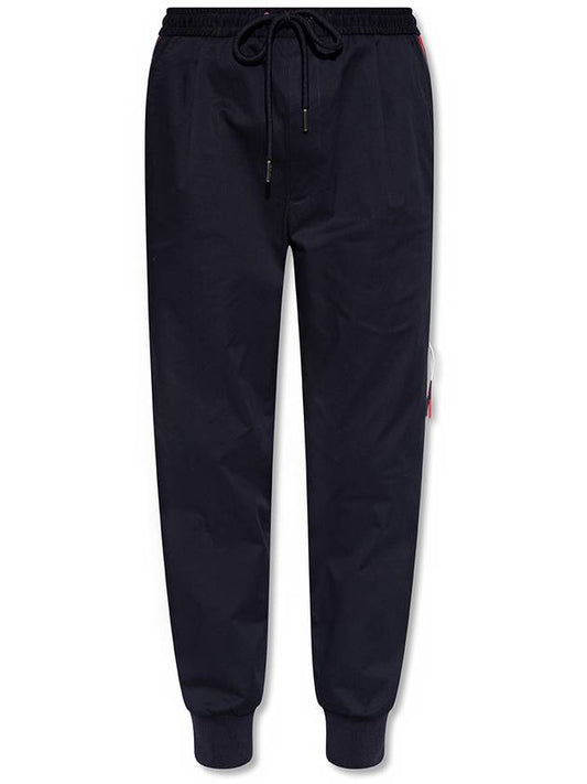 Men's Side Stripe Track Pants Navy - MONCLER - BALAAN 1