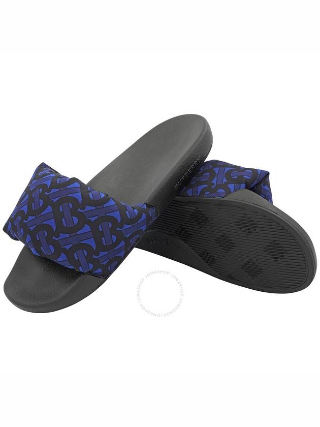 Burberry Men's Deep Royal Blue Monogram Print Padded Slides, Brand Size 40 ( US Size 7 ) - BURBERRY - BALAAN 2