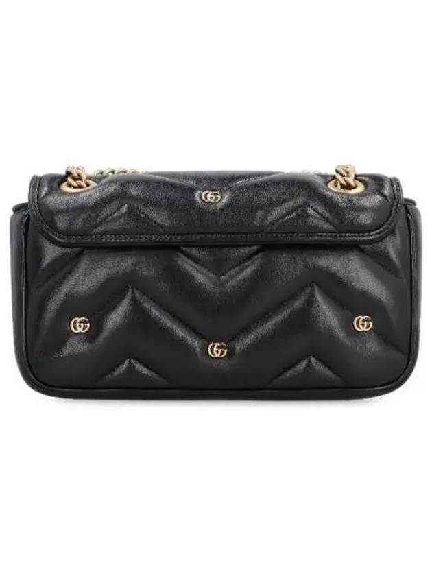 GG Marmont Micro Double G Stud Small Shoulder Bag Black - GUCCI - BALAAN 3