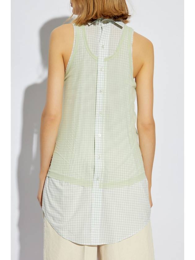 Maison Margiela Sleeveless Top, Women's, Green - MAISON MARGIELA - BALAAN 4