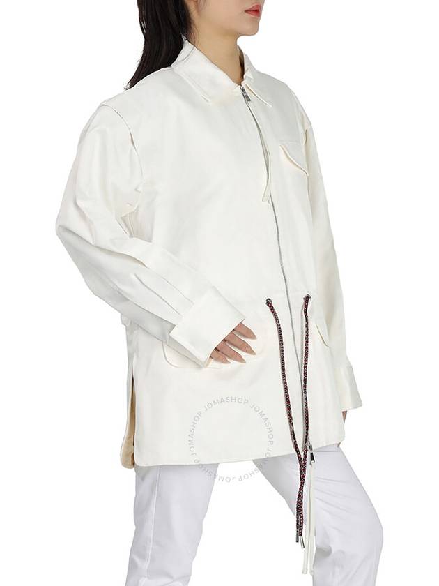 drawstring zip-up jacket white - MONCLER - BALAAN 3