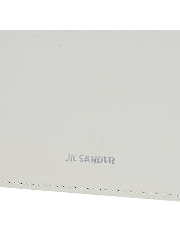 Logo Tri-Fold Bicycle Wallet White - JIL SANDER - BALAAN.