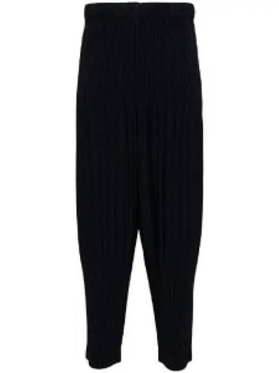 Pleated Basic Tapered Straight Pants Navy - ISSEY MIYAKE - BALAAN 2