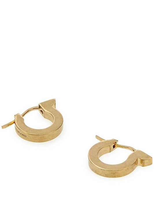 Gancini Hoop Earrings Gold - SALVATORE FERRAGAMO - BALAAN 2