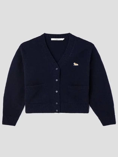 Baby Fox Patch Boxy Cardigan Navy - MAISON KITSUNE - BALAAN 2