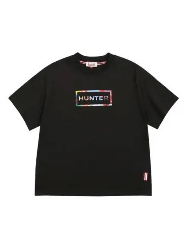 Unisex Play Season Logo Short Sleeve T Shirt Black - HUNTER - BALAAN 1