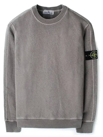 Garment Dyed Malfile Crewneck Sweatshirt Grey - STONE ISLAND - BALAAN 2