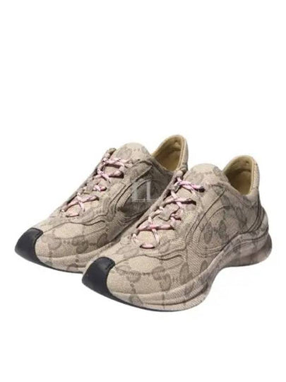 Run Low Top Sneakers Beige - GUCCI - BALAAN 2