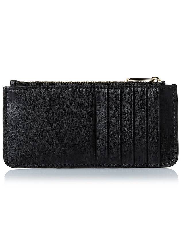 New Vara Bow Zipper Card Wallet Black - SALVATORE FERRAGAMO - BALAAN 4