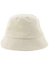 Haley Embroidered Logo Bucket Hat Ivory - ISABEL MARANT - BALAAN 5