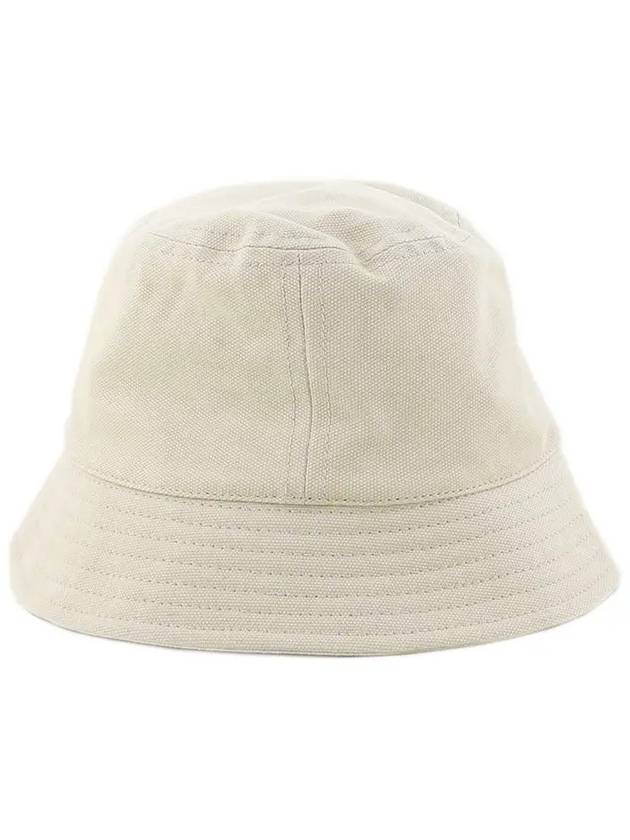 Haley Embroidered Logo Bucket Hat Ivory - ISABEL MARANT - BALAAN 5